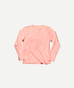 Long-sleeve Vintage Cotton T-shirt in Pink